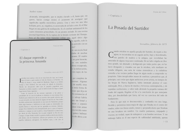 Diseño base Historiador: muestra en español