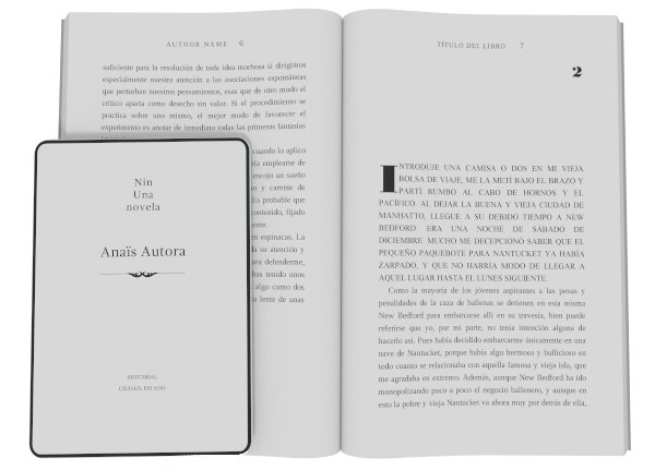 Diseño base Noir: muestra en español